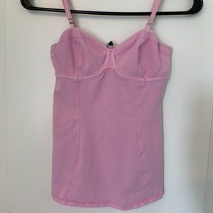 Aritzia Talula Bustier Style Tank Top - Pink, Size Small